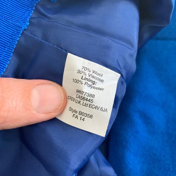 J. Crew Factory Shirttail Mini Skirt in Cobalt Size 8 - Picture 6 of 6